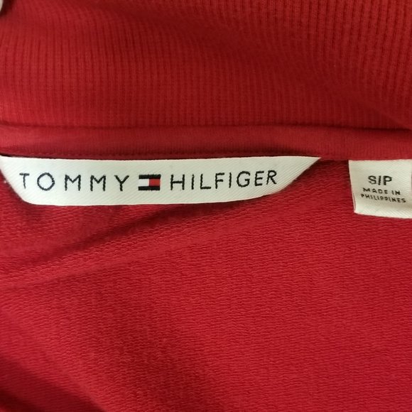 TOMMY HILFIGER Size Small Embroidered Retro Zip - Picture 8 of 9